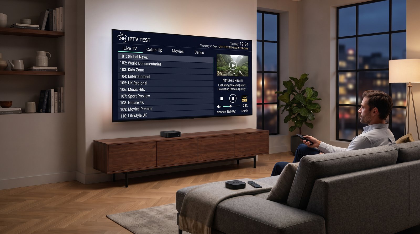 IPTV test 24 hours guide for evaluating an IPTV service